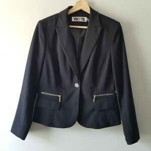 NWT Vicky Tiel Dark Navy Blazer 8